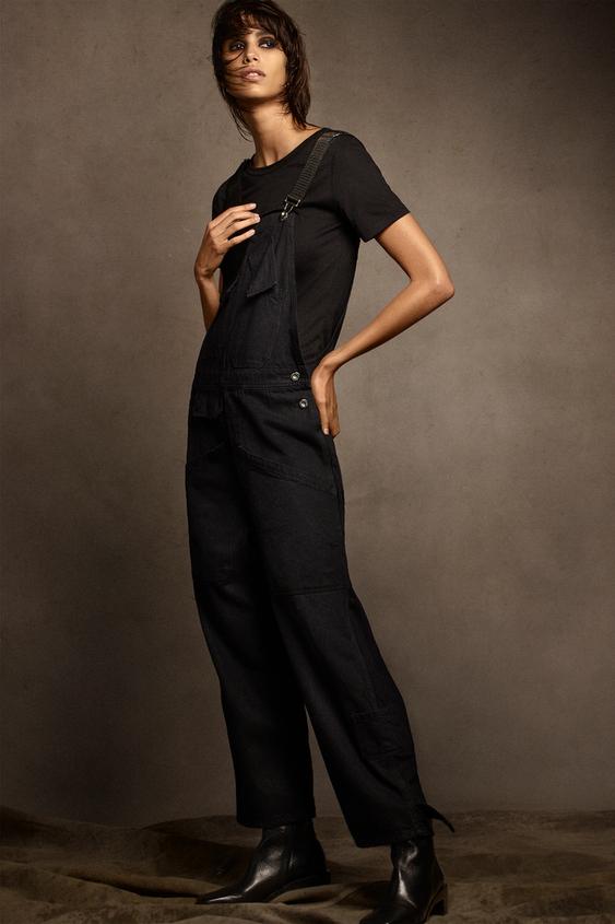 Image 2 of DENIM ZW PREMIUM WORKER OVERALLS from Zara