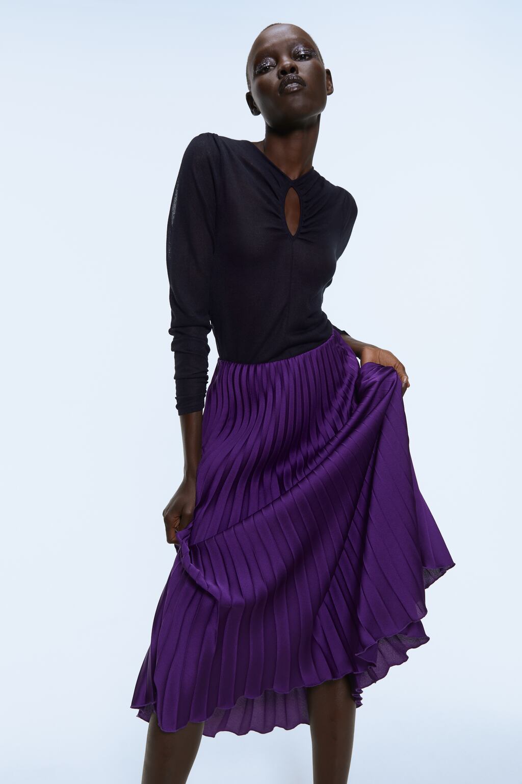 Image 3 of PLEATED SKIRT from Zara