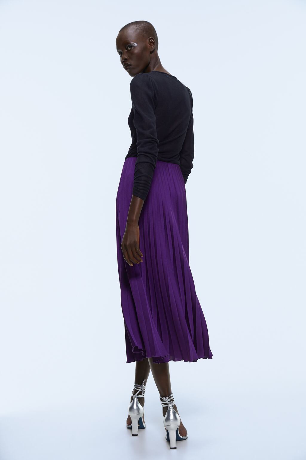 Image 4 of PLEATED SKIRT from Zara