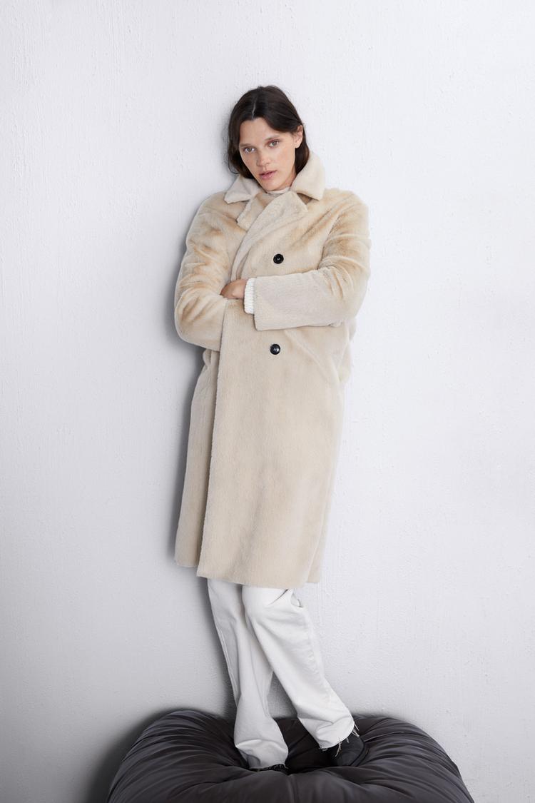 Faux Fur Coat Zara United States Faux Fur Coat Zara United States