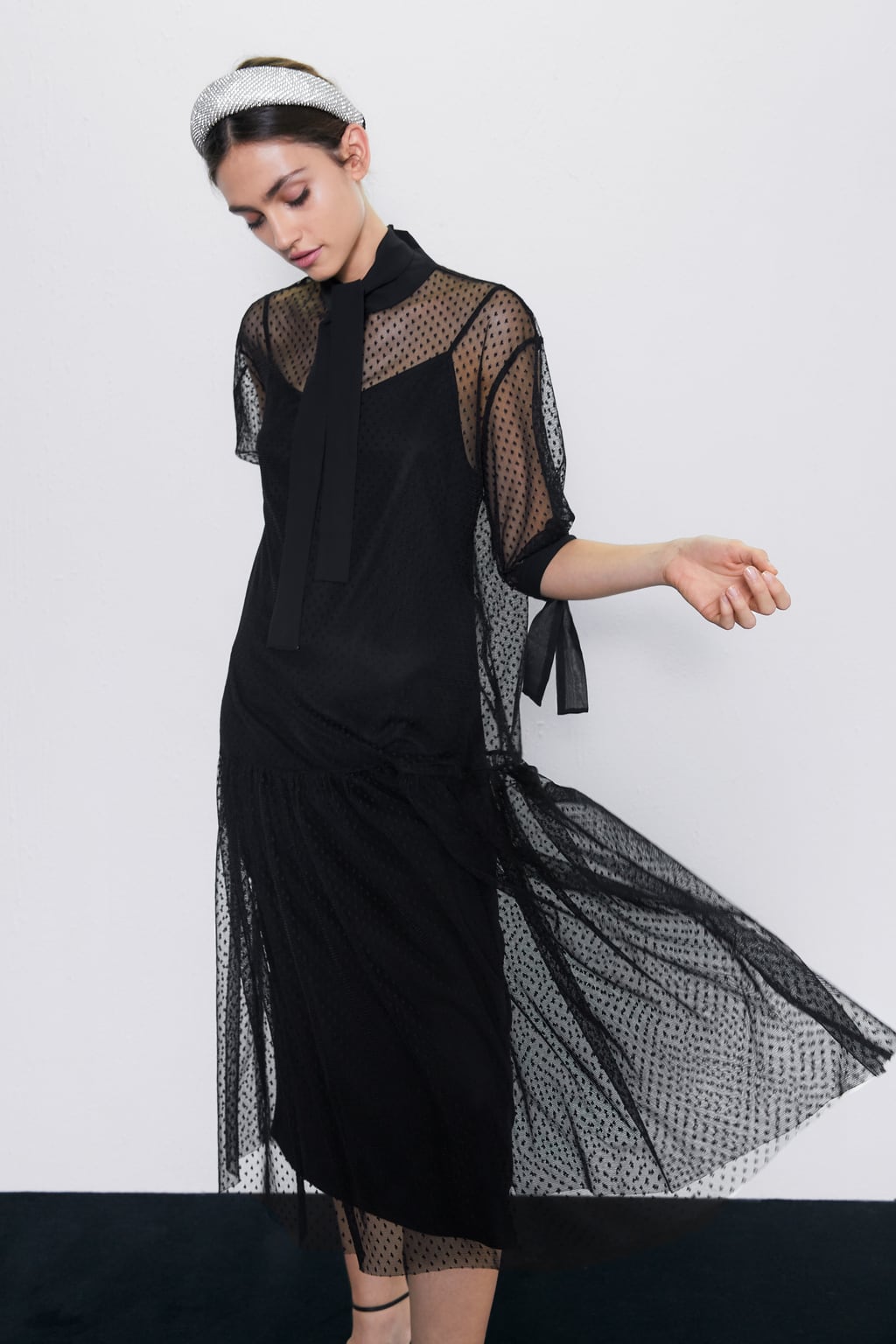 Image 4 of Zara PLUMETIS DRESS