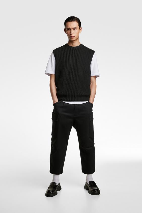 Cargo Pants With Pleats Casual Pants Man Zara Uruguay