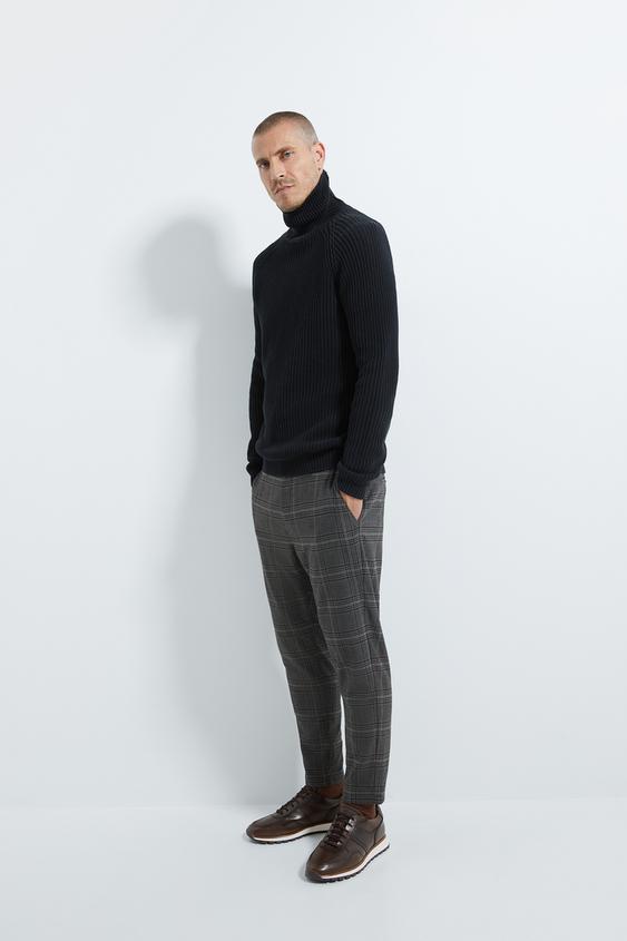 Check Pants Zara Chile