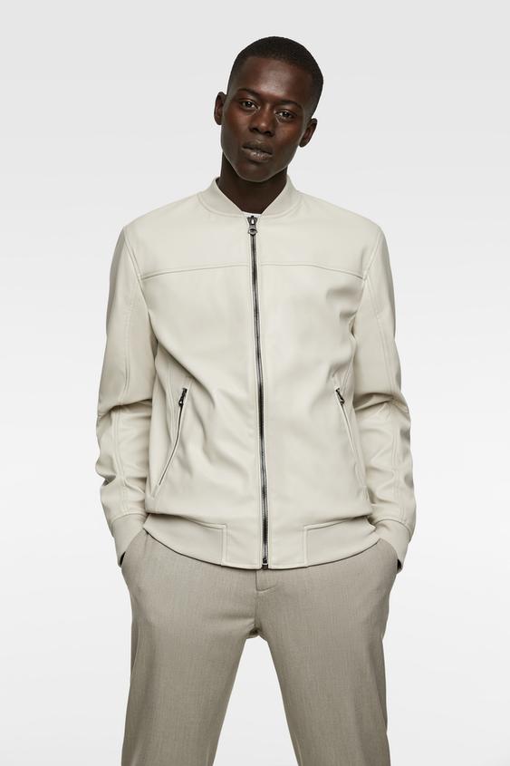 Faux Leather Er Jacket