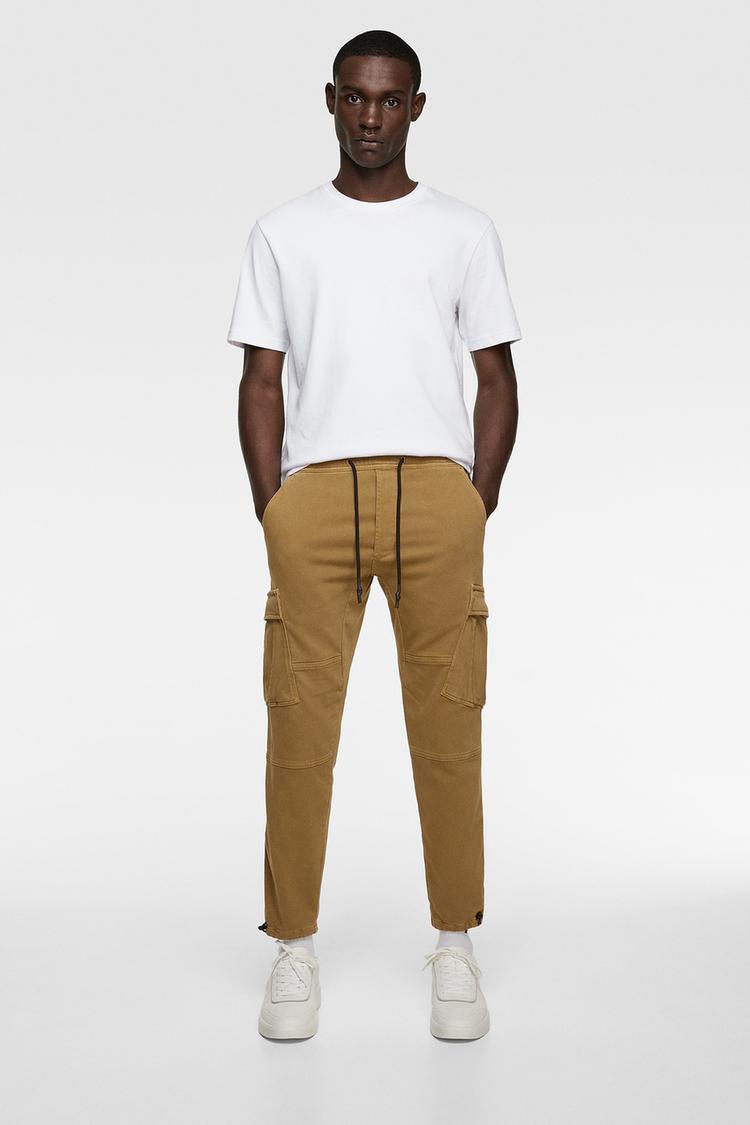Soft Denim Cargo Pants Zara United States