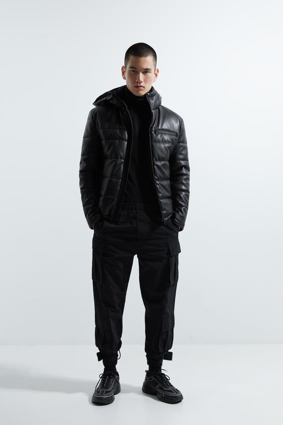 Faux Leather Puffer Jacket - Faux Leather Puffer Jacket Zara Faux Leather Puffer Jacket - Faux Leather Puffer Jacket Zara