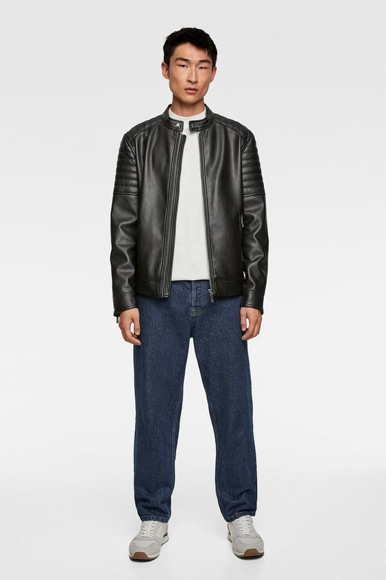 Faux Leather Biker Jacket