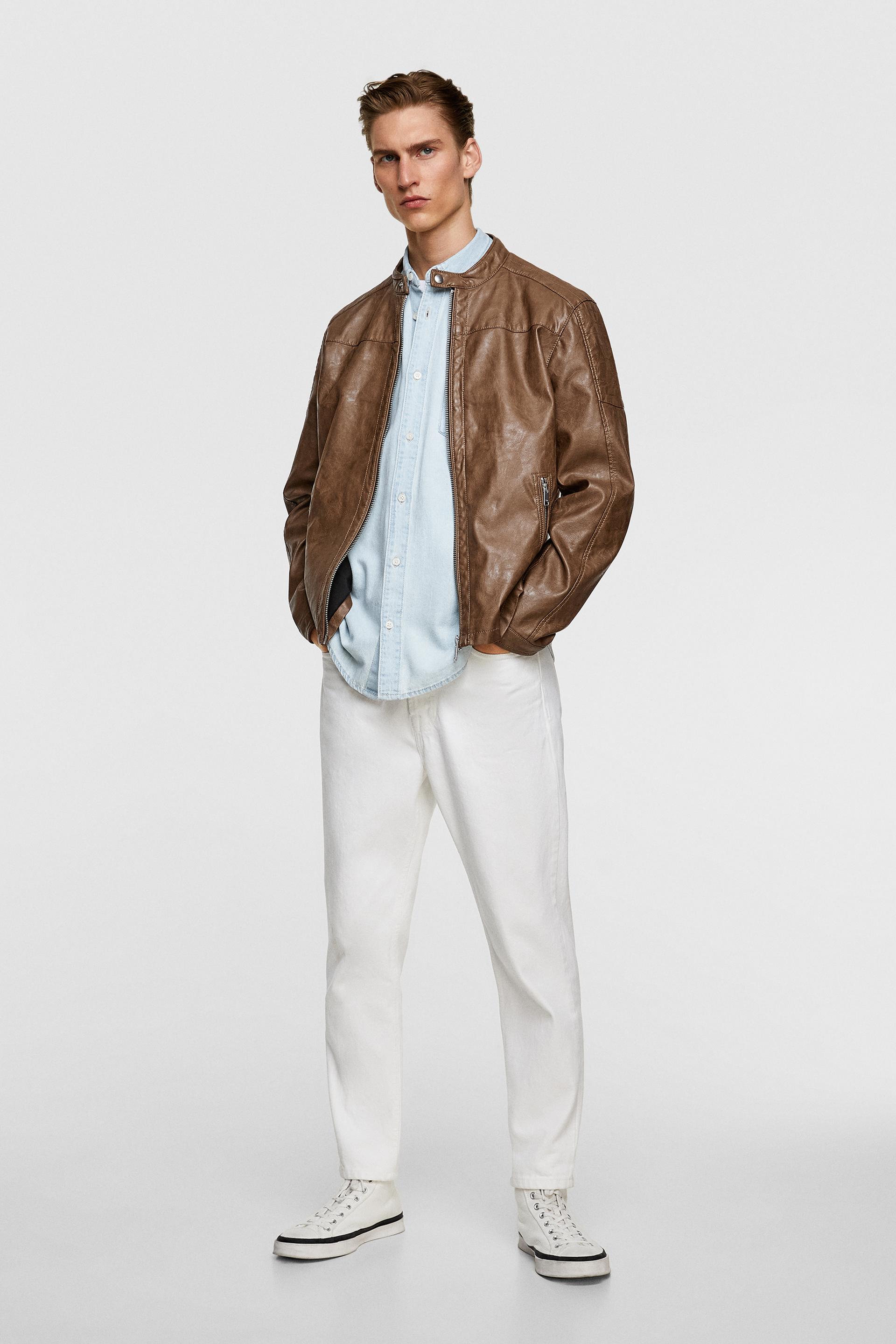 Faux Leather Biker Jacket
