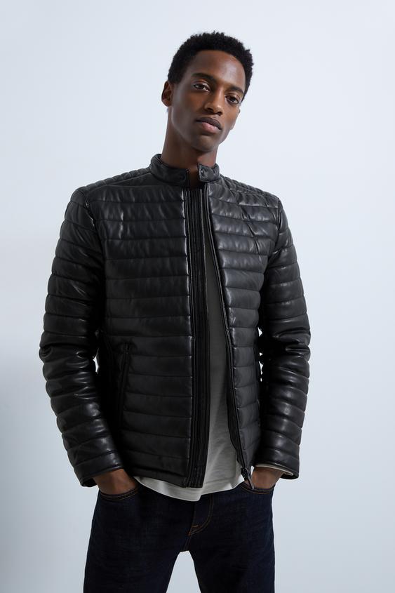 Faux Leather Puffer Jacket - Faux Leather Puffer Jacket Zara Faux Leather Puffer Jacket - Faux Leather Puffer Jacket Zara