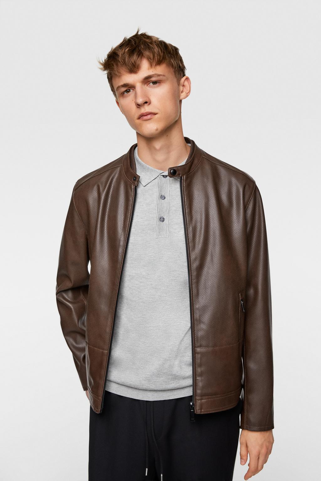 Men S Faux Leather Jackets New Collection Zara