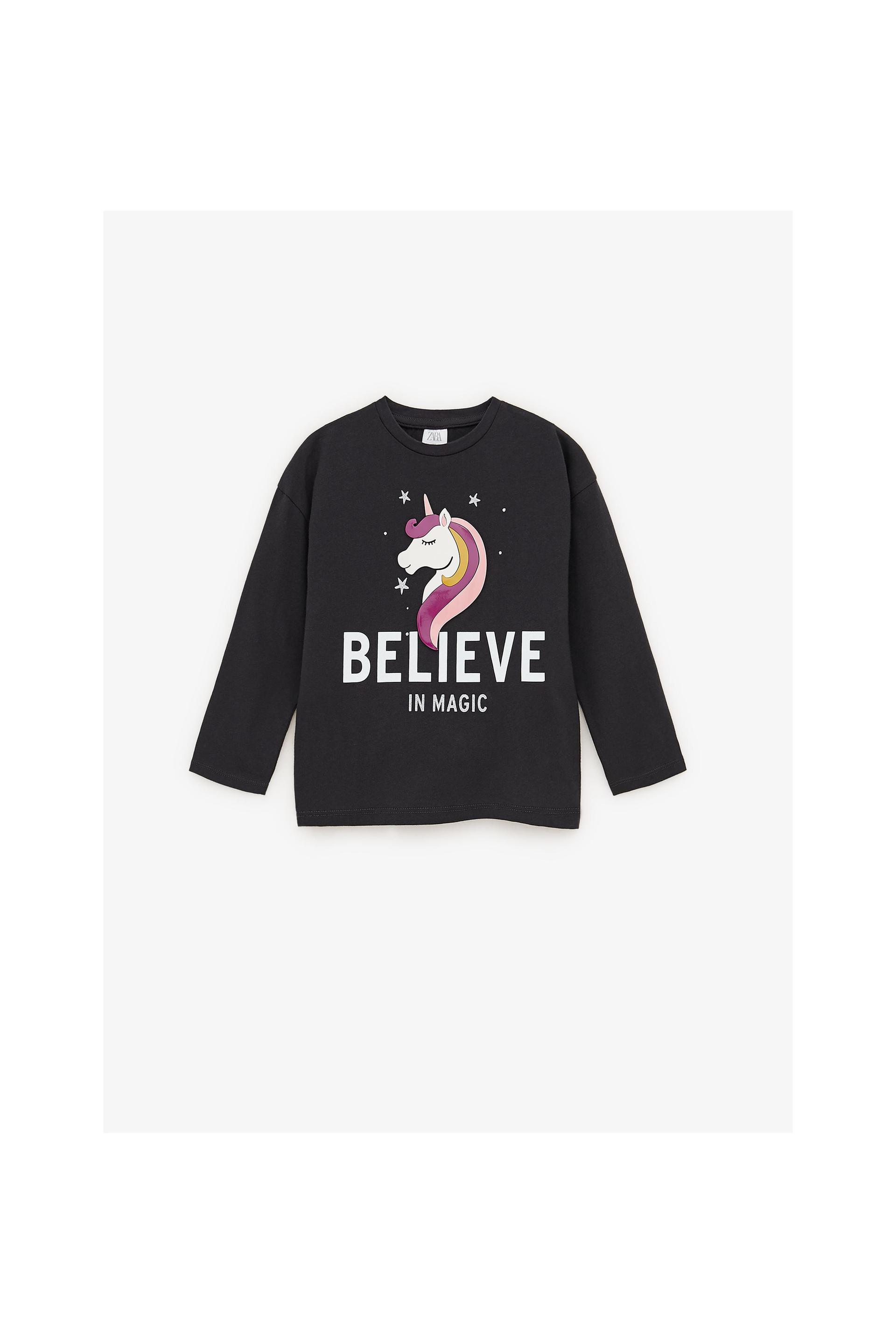 tee shirt licorne femme zara