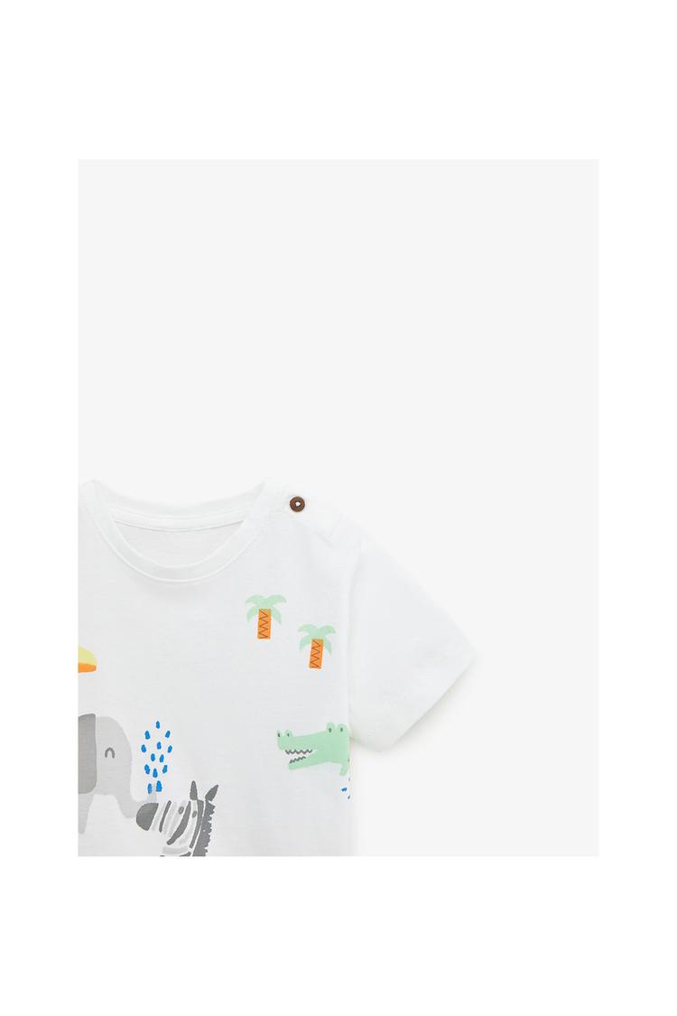 t shirt dinosaure zara femme