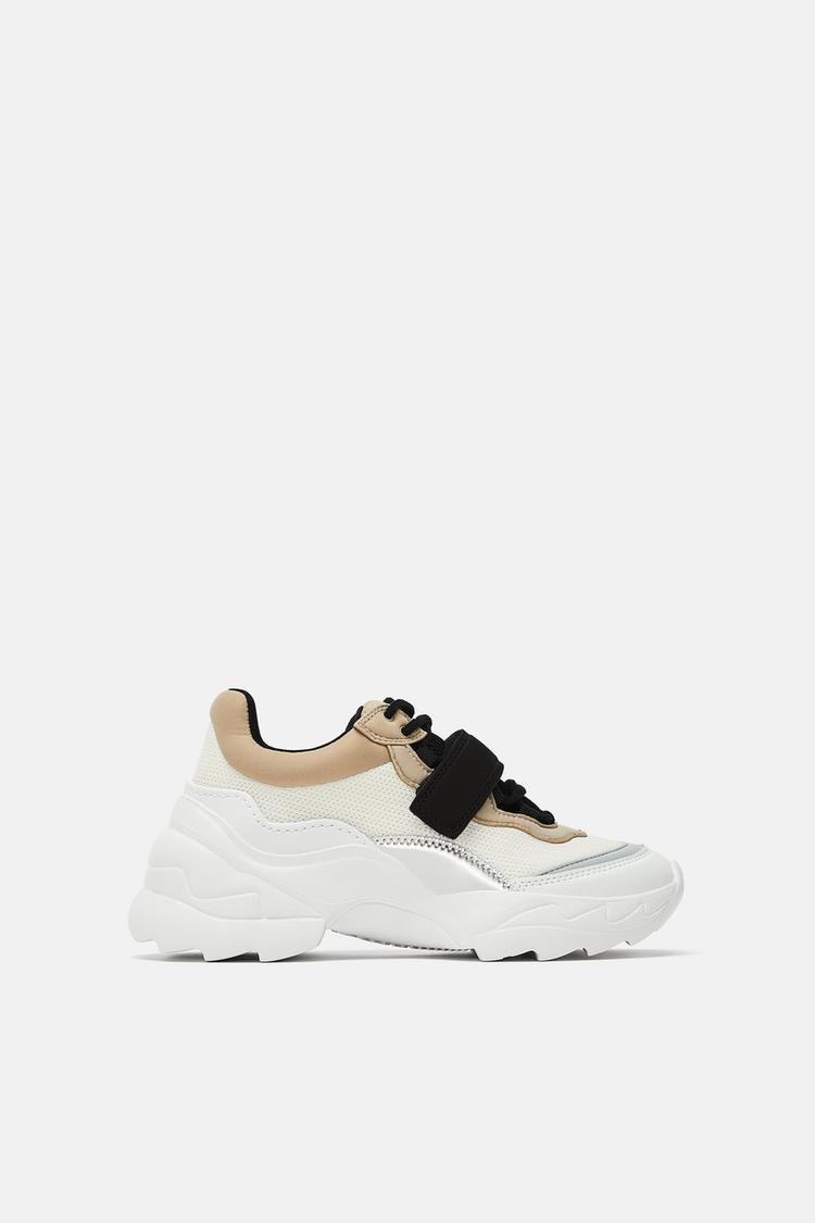 Adjustable Strap Sneakers Zara Canada