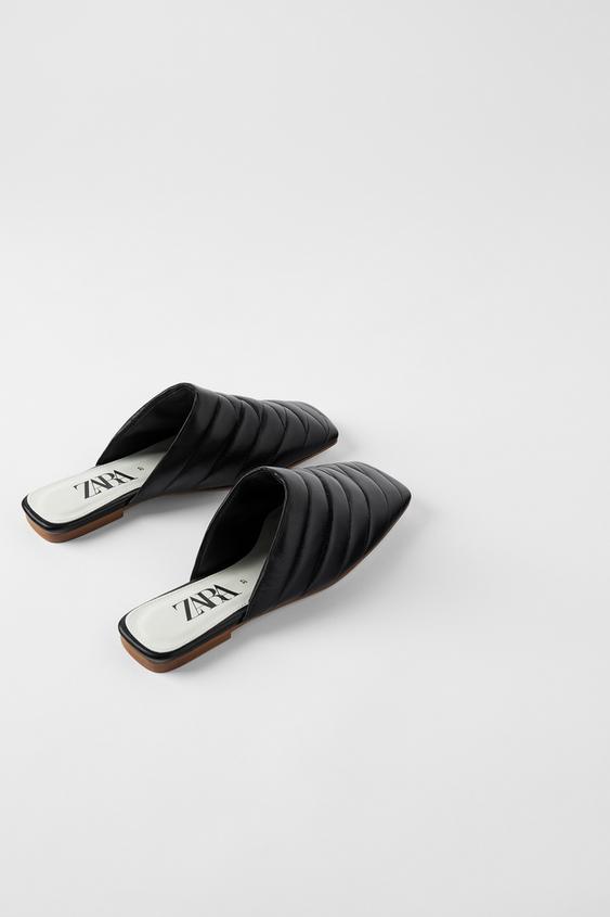 Quilted Black Leather Shoes 5 5522001040 2 2 1