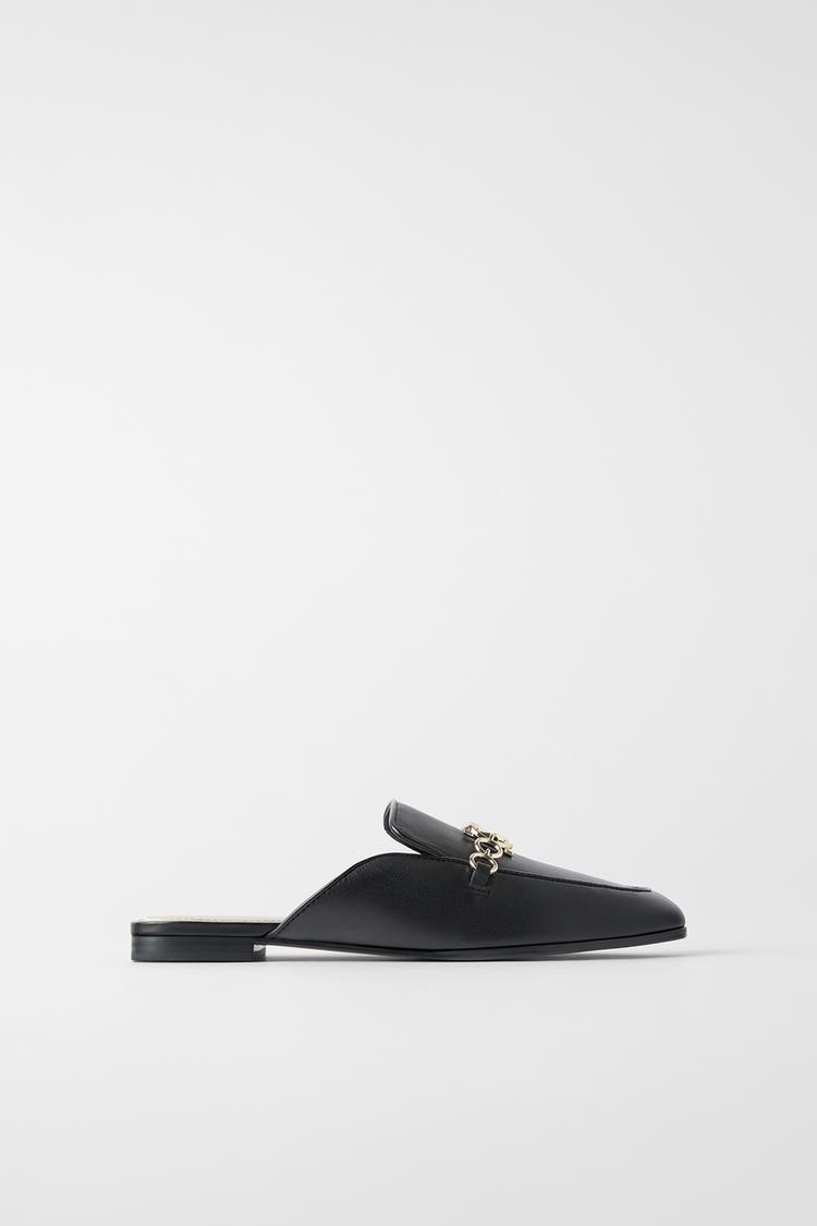 Mocasin Piel Destalonado Cadena Zara Peru Peru