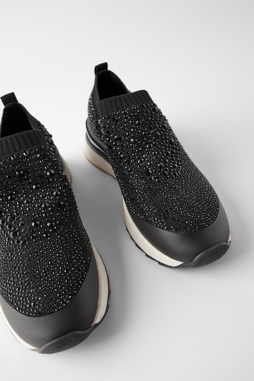 Изображение 3 из SNEAKER со стразами от Zara