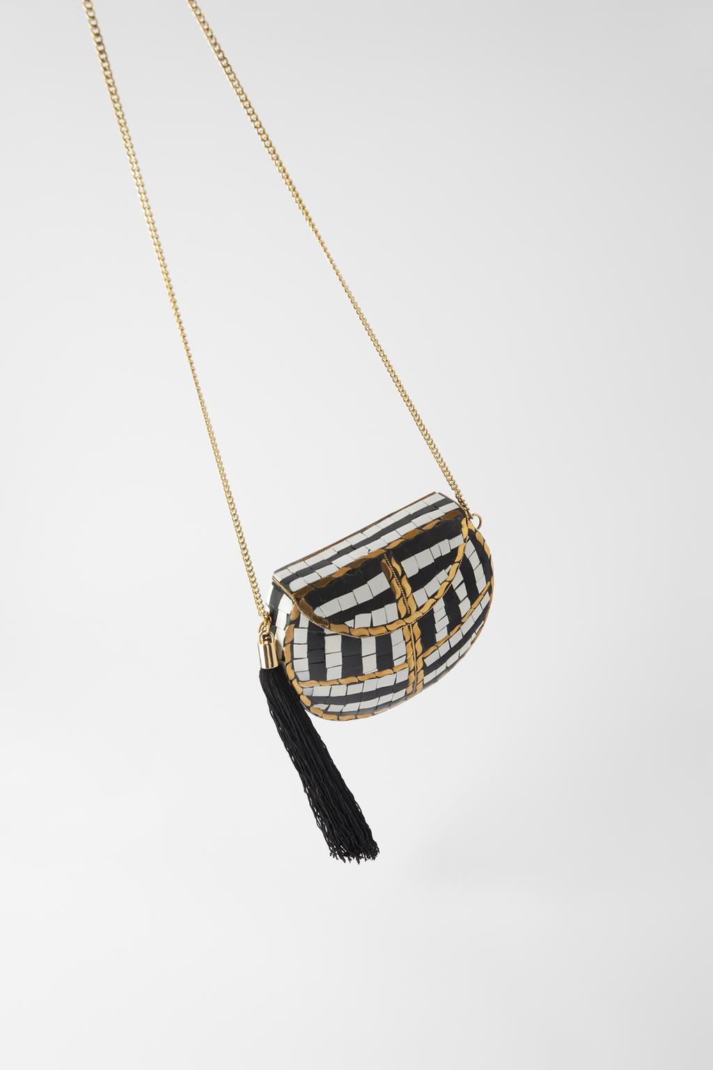 Afbeelding 1 van CLUTCH MET KRALEN van Zara