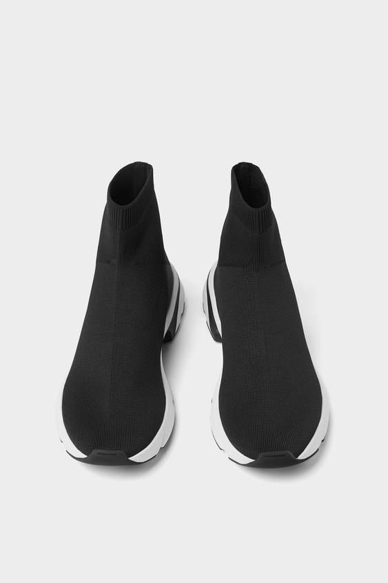 Sock Style High Top Sneakers Zara Oman