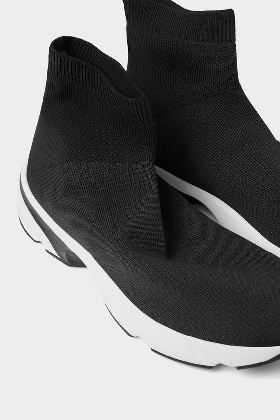 Sock Style High Top Sneakers Zara Oman