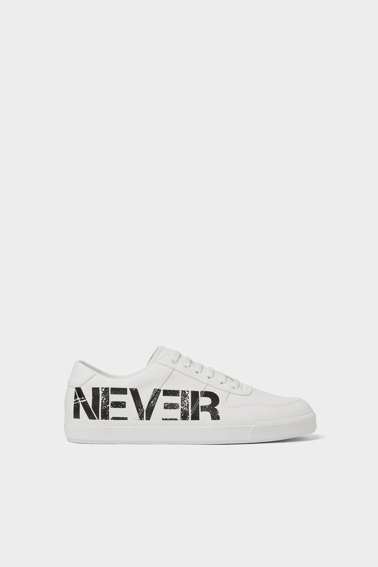 Lettering Sneakers Zara India
