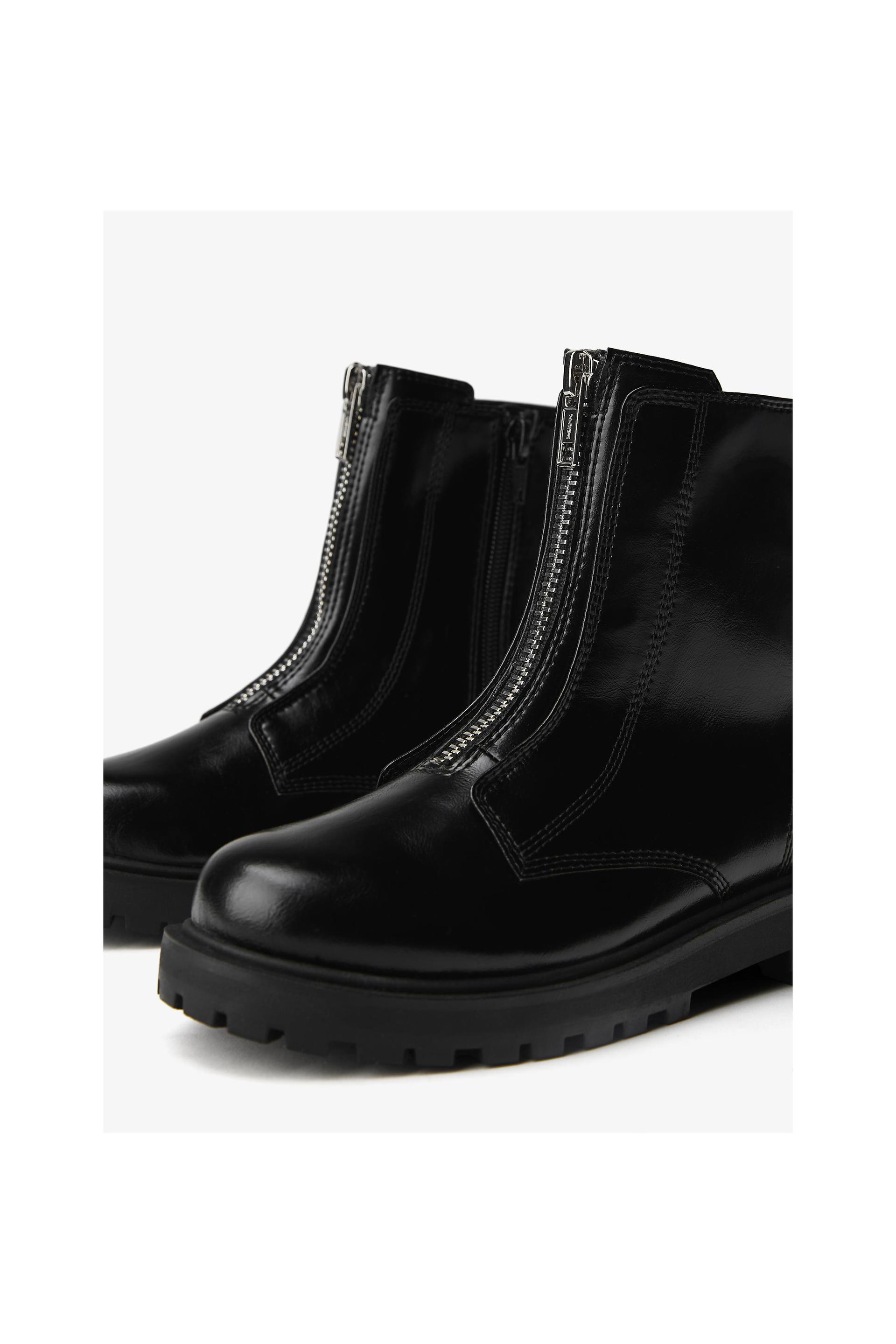 Zippered Ankle Boots Zara United States