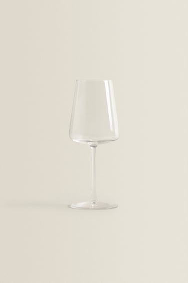 Image 0 of CONICAL CRYSTALLINE WINE GLASS from Zara