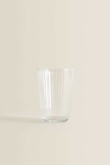Image 0 of LINE-DESIGN GLASS SOFT DRINK TUMBLER from Zara