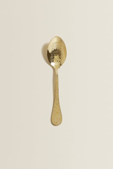 Engraved Gold Spoon