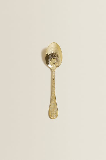 Engraved Gold Teaspoon
