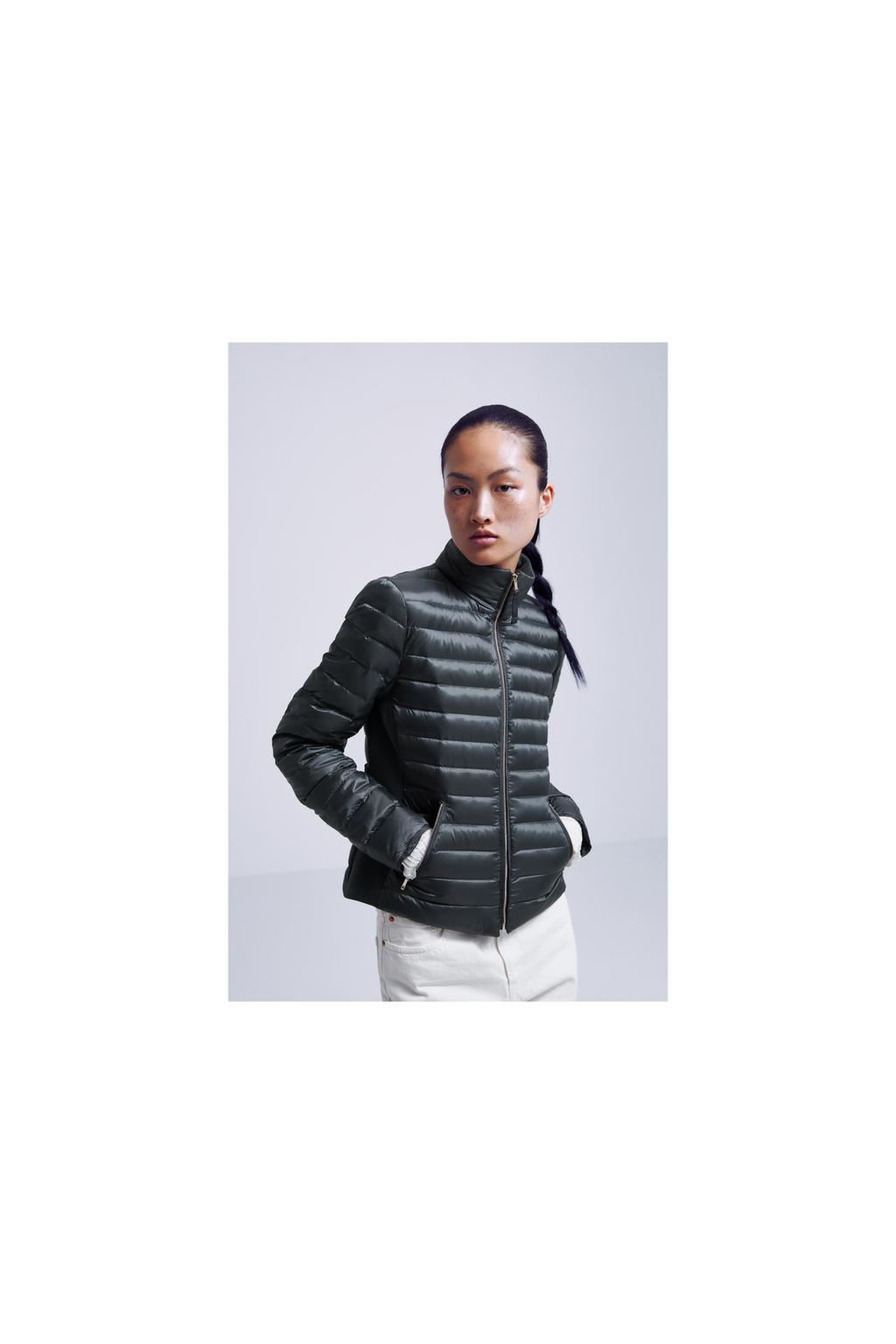 Women S Puffer Jackets New Collection Zara United Kingdom Contrast Down Puffer Jacket