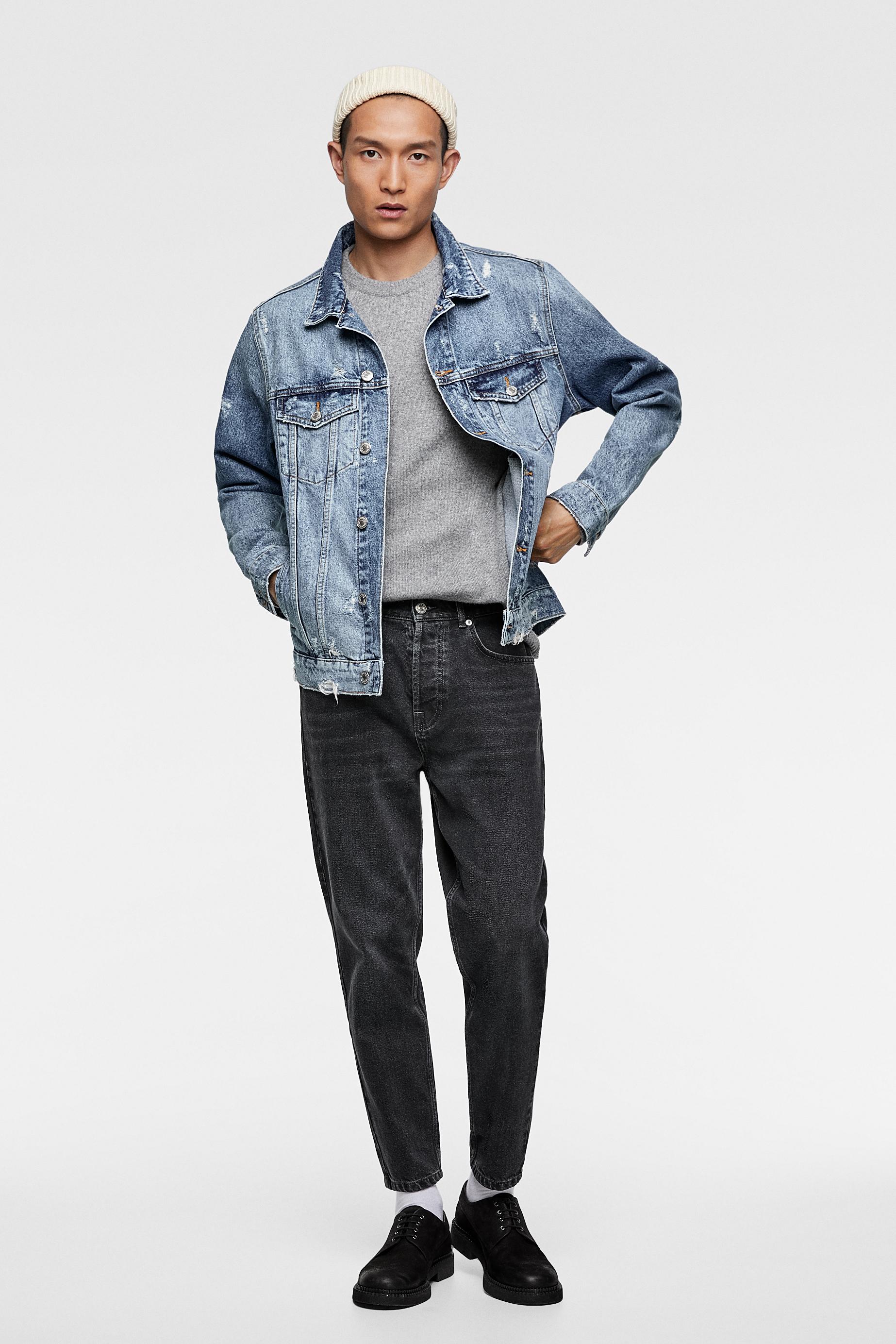 Denim Jacket With Back Print Zara India Image 1 Of Denim Jacket With Back Print From Zara