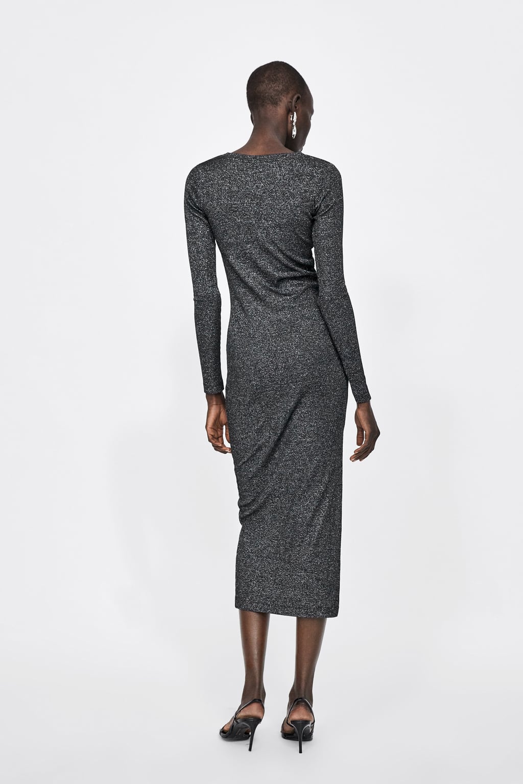 Image 5 of LONG SHINY DRESS from Zara