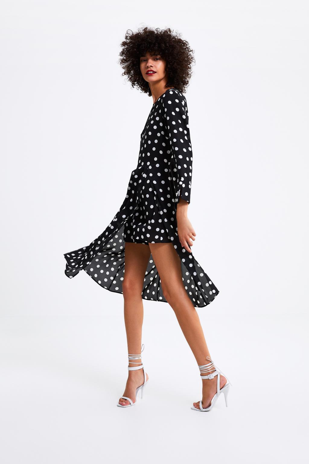 Image 6 of POLKA DOT JUMPSUIT DRESS from Zara
