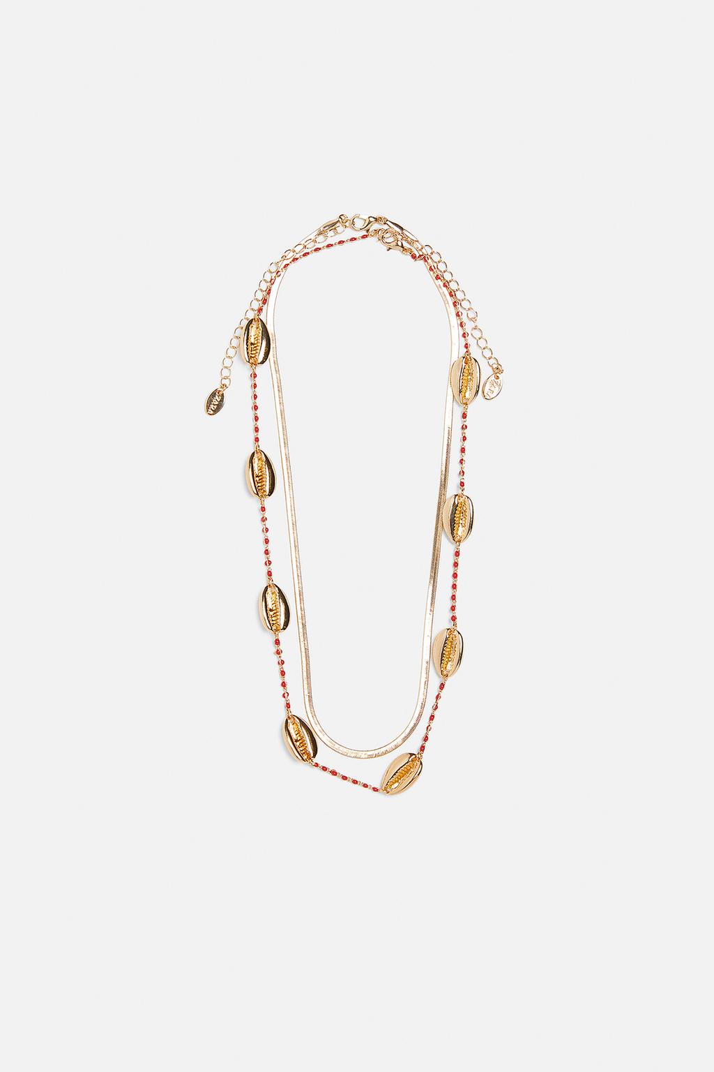 Image 1 of PACK OF 2 SHELL NECKLACES from Zara