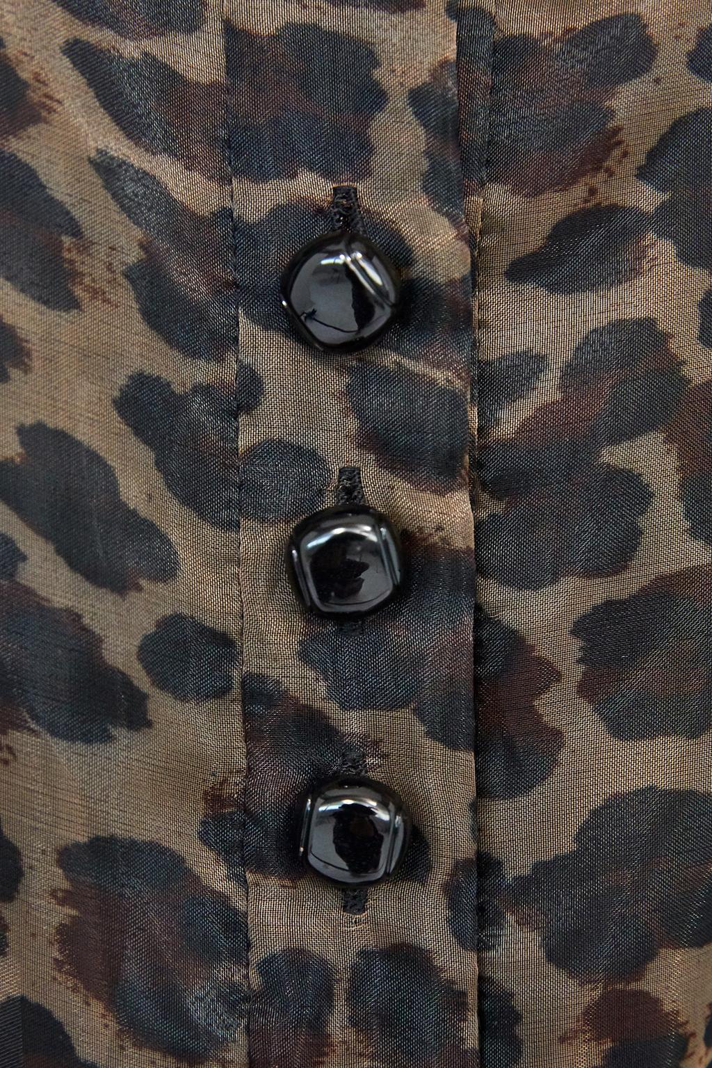 Image 7 of ANIMAL PRINT BLOUSE WITH BOW from Zara