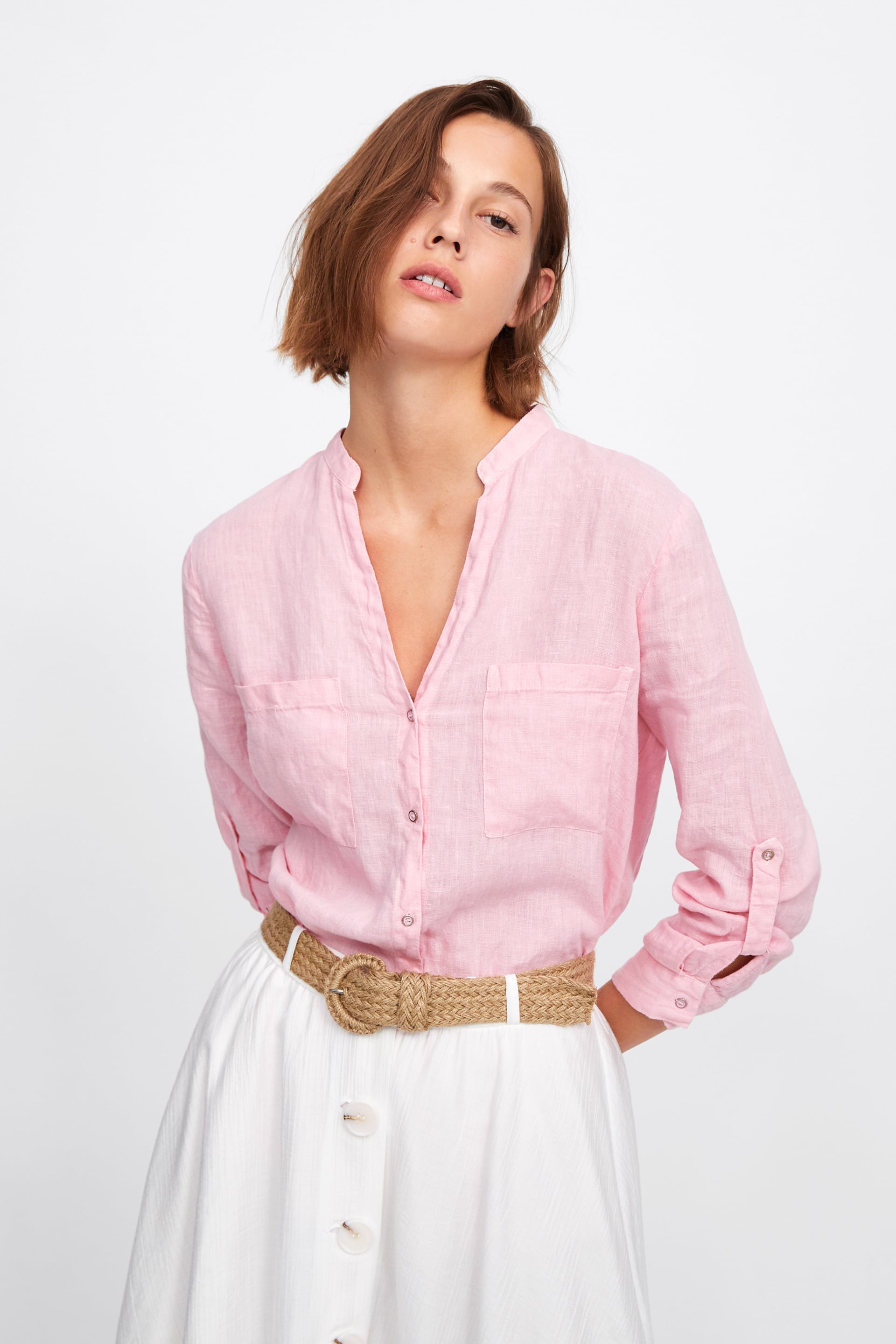Image 2 of SHIRT WITH POCKETS from Zara