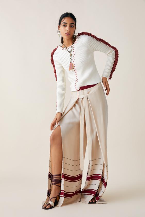 Image 1 of LIMITED EDITION ZARA STUDIO PAREO TROUSERS from Zara