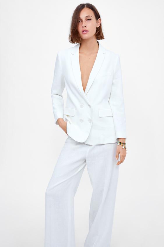 Image 2 of DOUBLE-BREASTED BLAZER from Zara