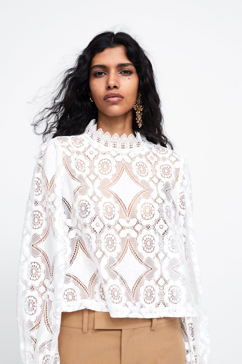 Image 5 of COMBINED LACE TOP from Zara