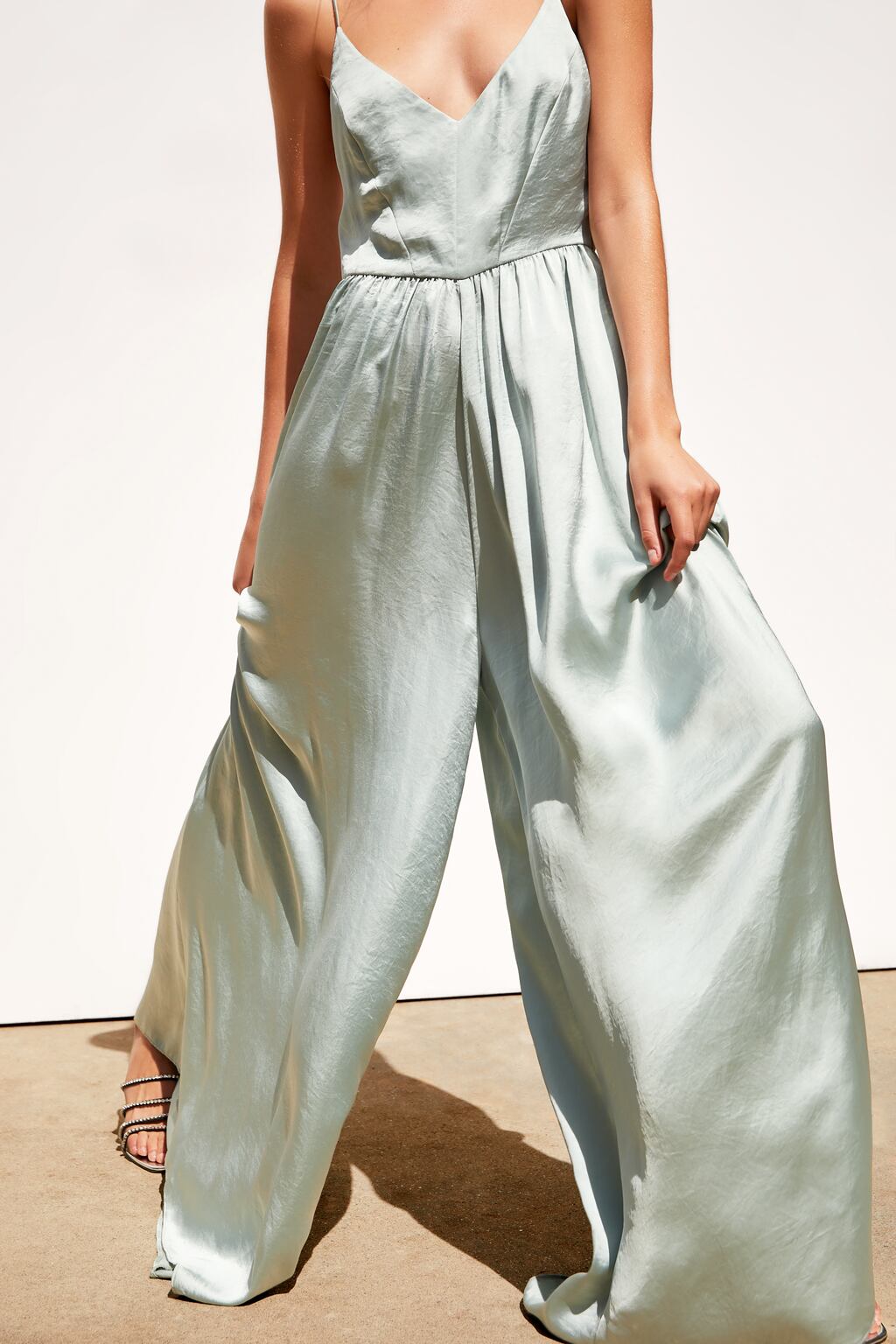 Image 3 of LIMITED EDITION SATIN JUMPSUIT from Zara