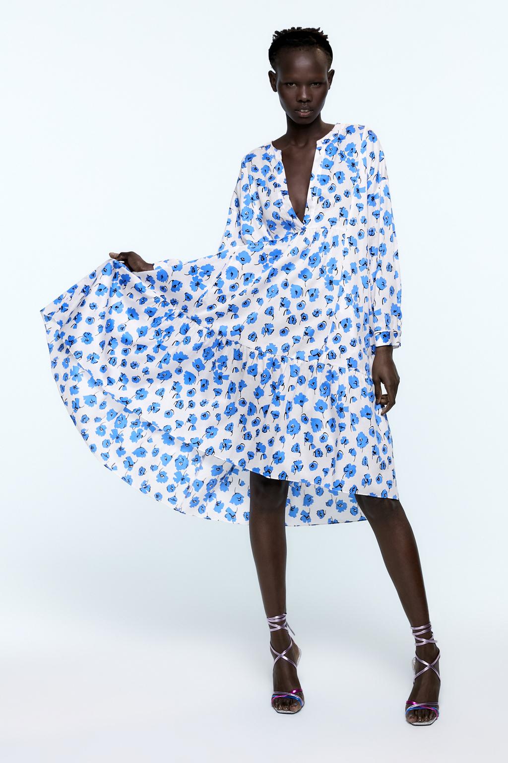 Imagen 1 de VESTIDO ESTAMPADO FLORAL de Zara