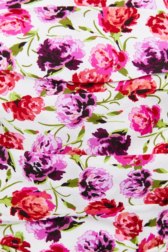 Image 8 of PRINTED DRESS WITH BELT from Zara