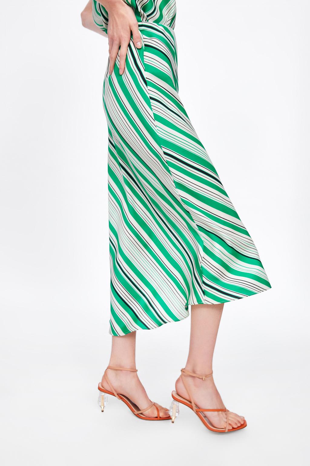 Image 6 of STRIPED PRINT SKIRT from Zara