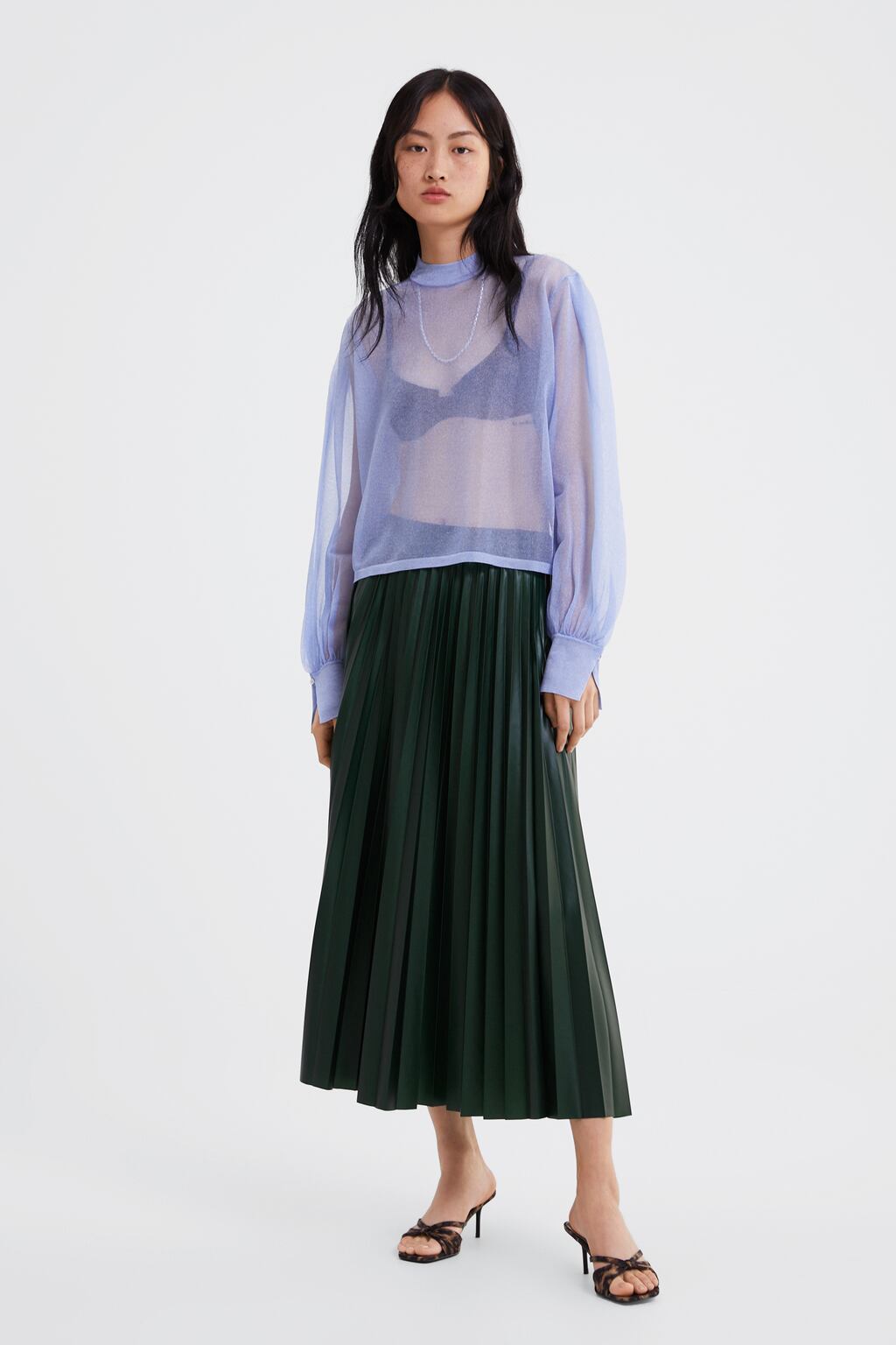 Image 1 of PLEATED SKIRT from Zara