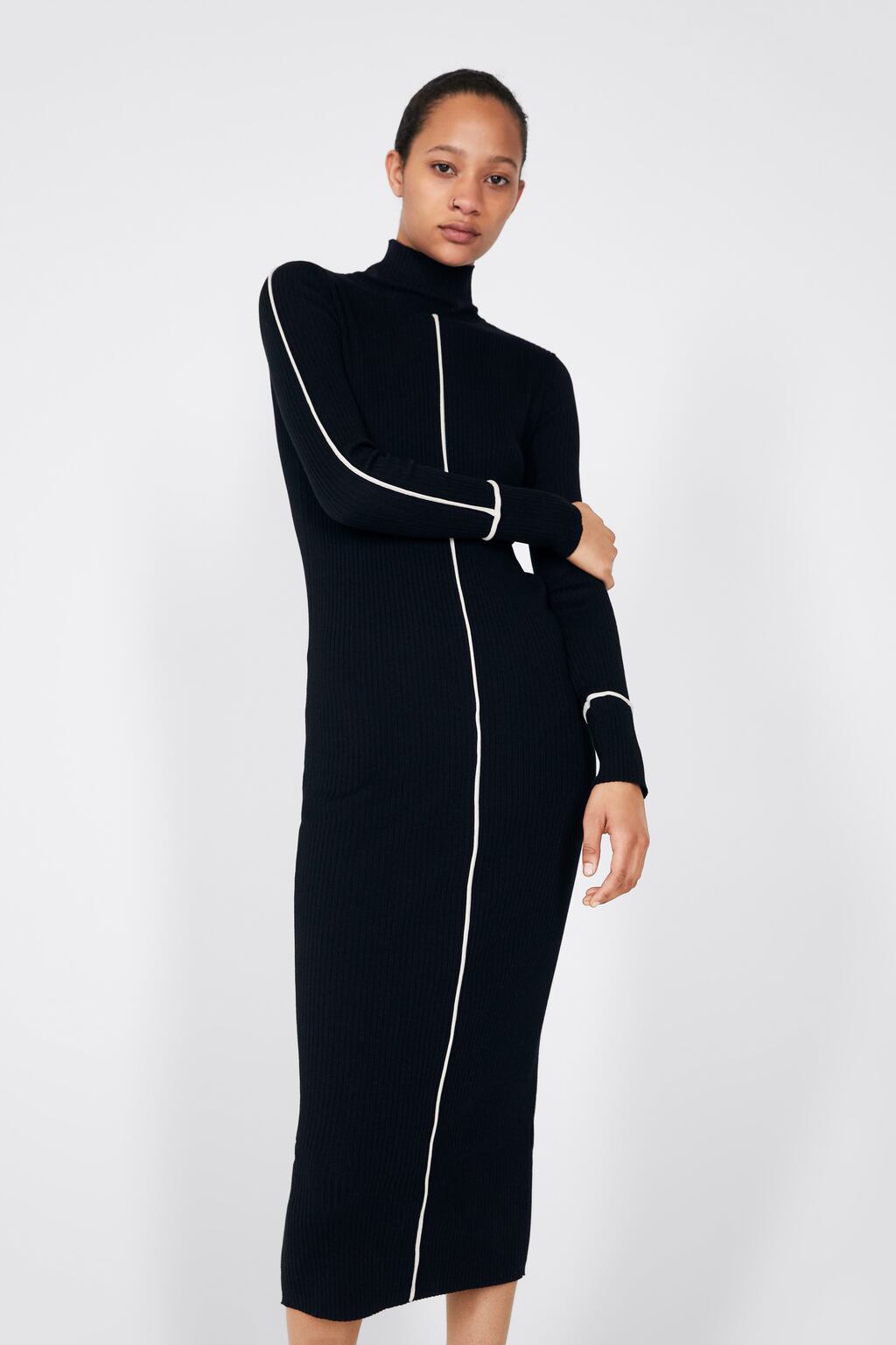 Image 2 of RIBBED DRESS from Zara
