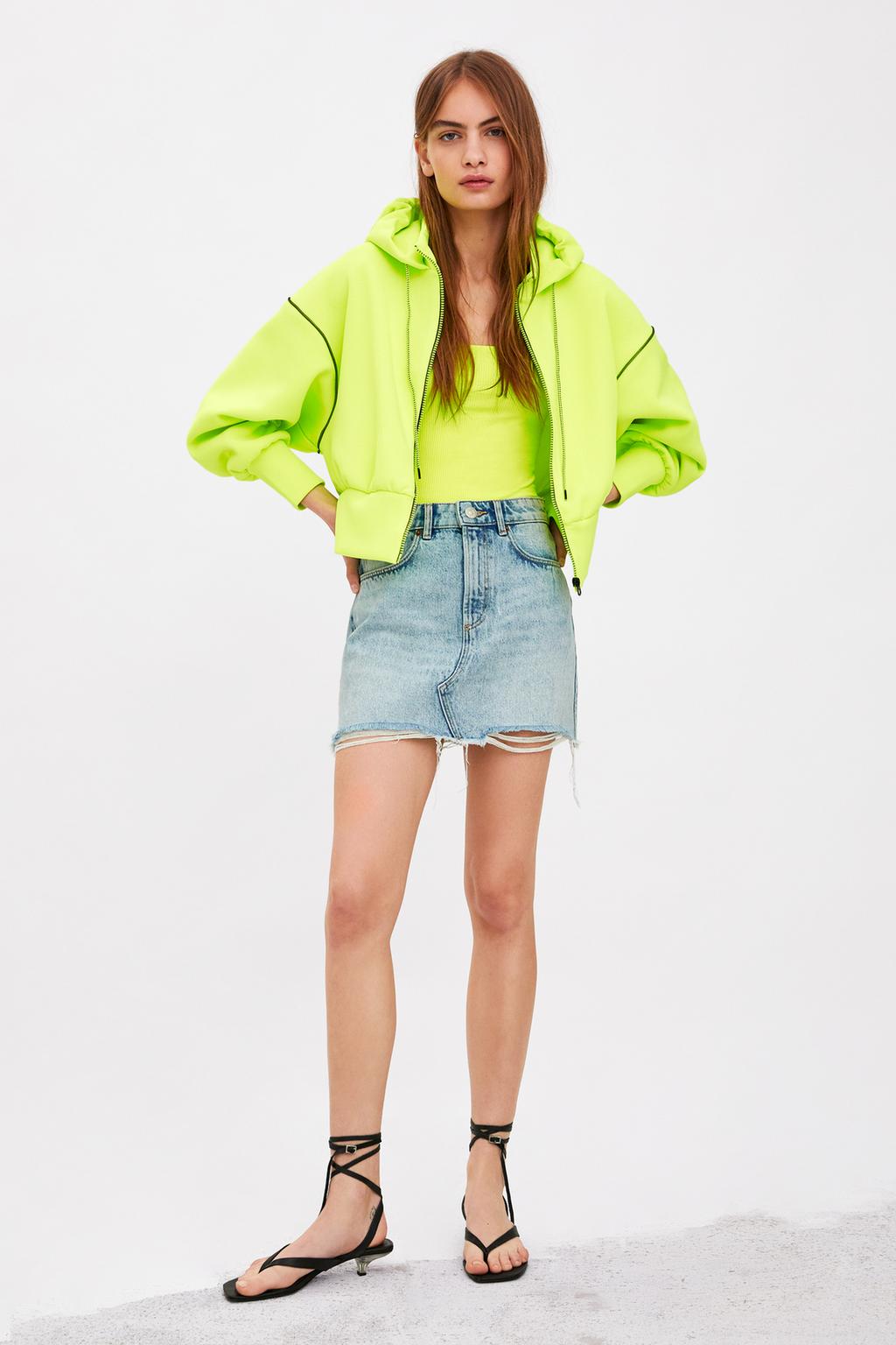 Image 1 of HOODED CARDIGAN from Zara