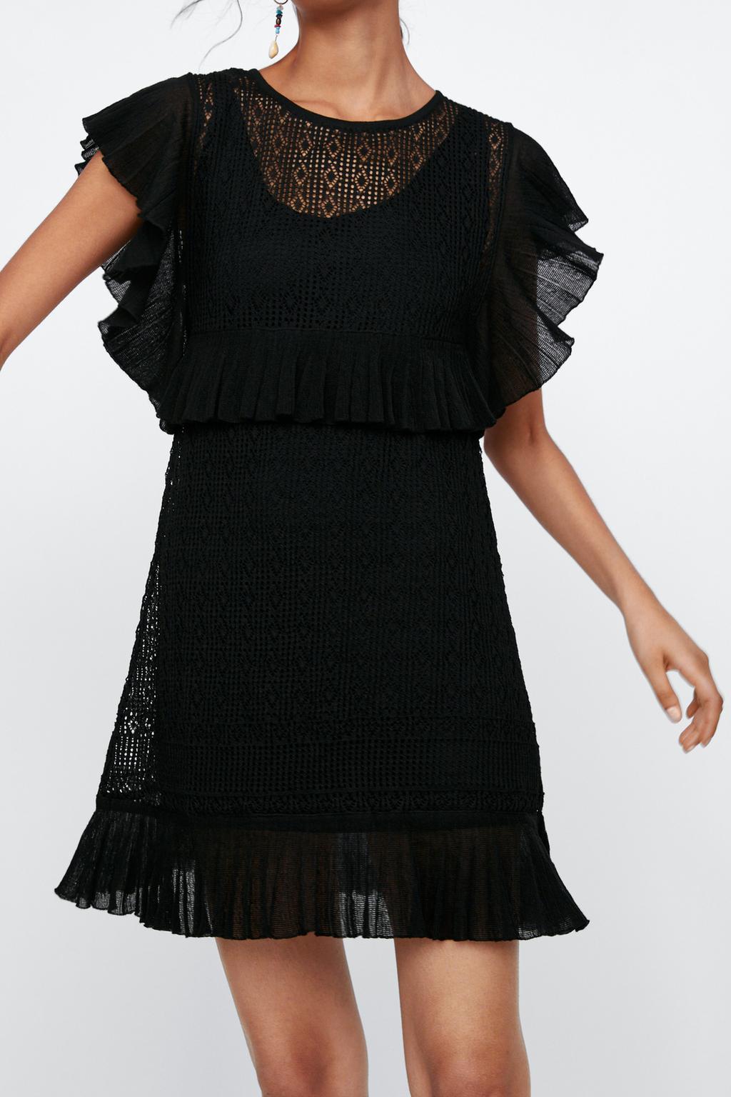 Zara 通販 バルーンスリーブドレス ワンピース 0858 バイヤー 626 Zaraの Under 10000 およばれドレス 1 5次会やレストランでの