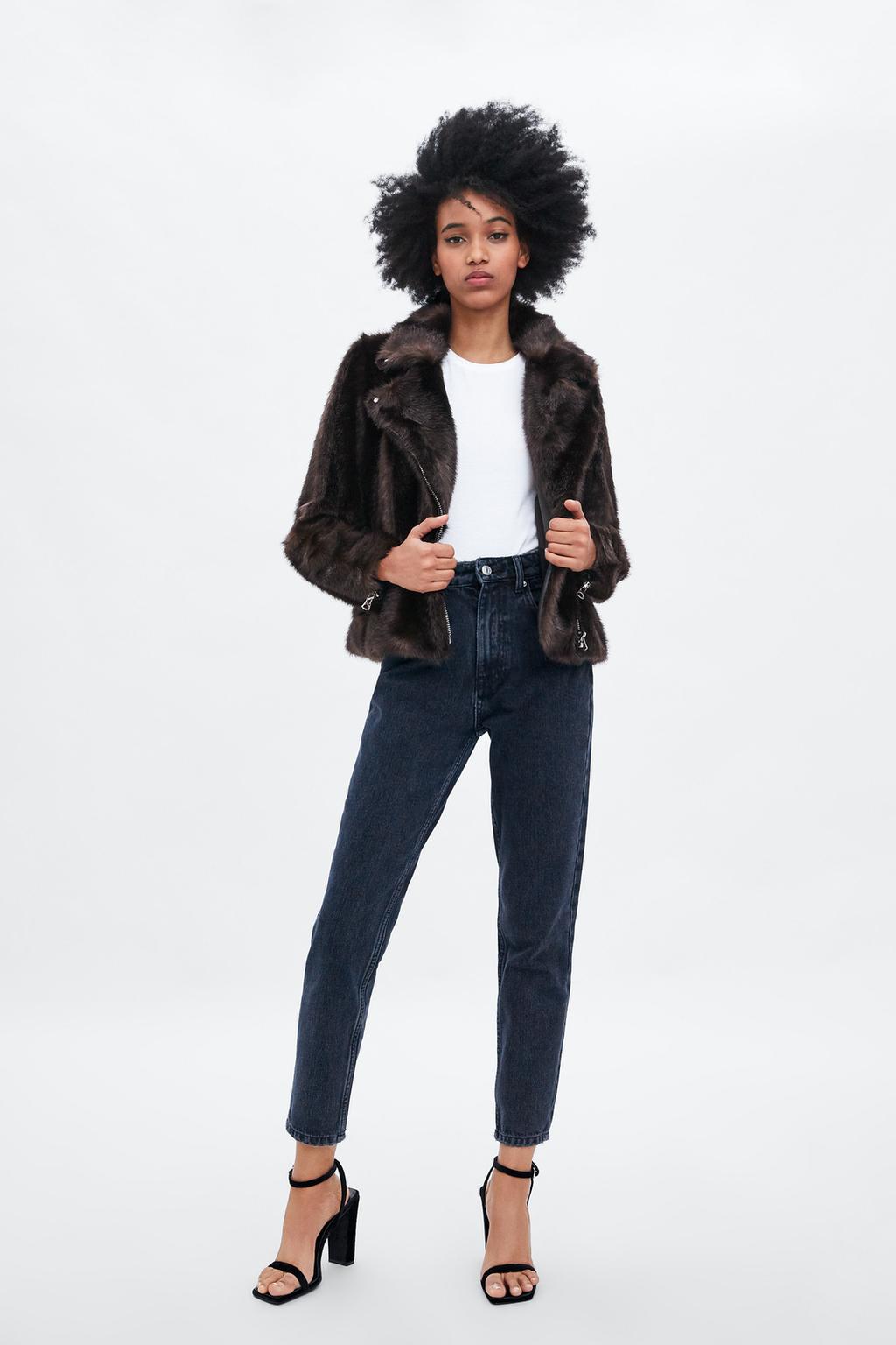Faux Fur Biker Jacket