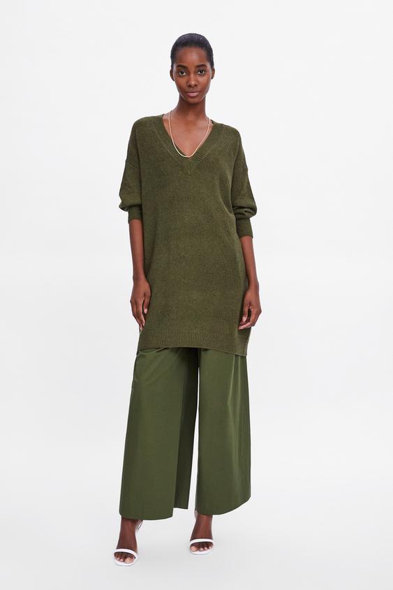 Image 1 of LONG KNIT SWEATER from Zara