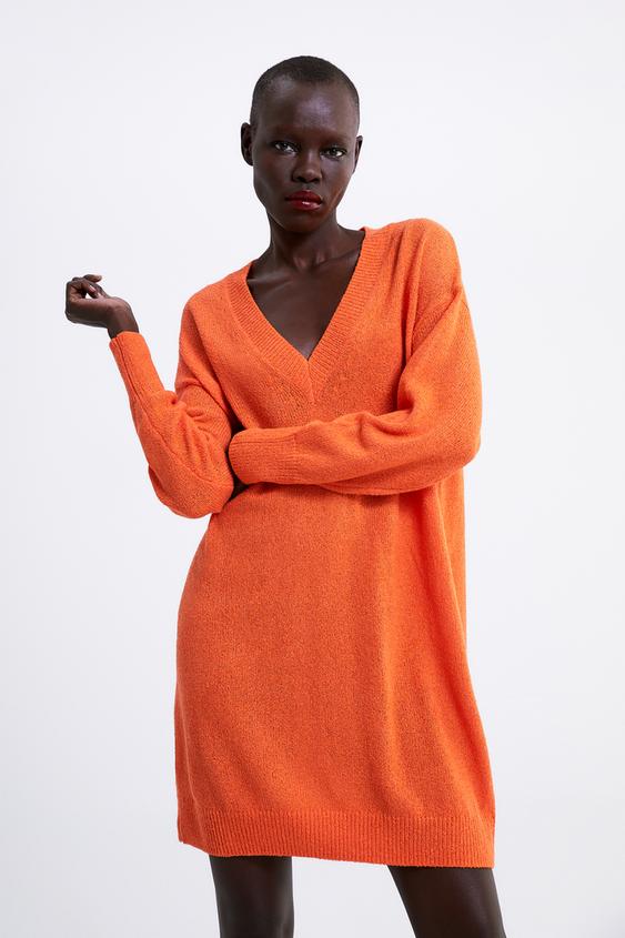 Image 4 of LONG KNIT SWEATER from Zara